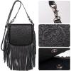 imageMontana West Fringe Purse Western Purses for Women Crossbody BagA1floral Tooledblack