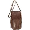 imageMontana West Fringe Purse Western Purses for Women Crossbody BagA2floral Tooledbrown