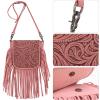 imageMontana West Fringe Purse Western Purses for Women Crossbody BagA2floral Tooledlight Pink