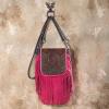 imageMontana West Fringe Purse Western Purses for Women Crossbody BagA6floral Tooledcoffee and Pink