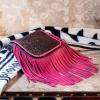 imageMontana West Fringe Purse Western Purses for Women Crossbody BagA6floral Tooledcoffee and Pink