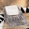 imageMontana West Fringe Purse Western Purses for Women Crossbody BagC4hairon Cowhidetan