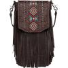 imageMontana West Fringe Purse Western Purses for Women Crossbody BagD3floral Tooled With Embroidered Azteccoffee