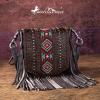 imageMontana West Fringe Purse Western Purses for Women Crossbody BagD3floral Tooled With Embroidered Azteccoffee