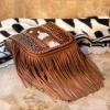 imageMontana West Fringe Purse Western Purses for Women Crossbody BagE3floral Tooled With Hairon Cowhidebrown