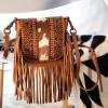imageMontana West Fringe Purse Western Purses for Women Crossbody BagE3floral Tooled With Hairon Cowhidebrown