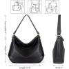 imageMontana West Medium Hobo Bags for Women Purses and Handbags Classic Top Handle Shoulder Satchel Bags with Detachable Strap2 Straps Black