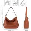 imageMontana West Medium Hobo Bags for Women Purses and Handbags Classic Top Handle Shoulder Satchel Bags with Detachable Strap2 Straps Brown