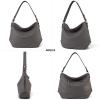 imageMontana West Medium Hobo Bags for Women Purses and Handbags Classic Top Handle Shoulder Satchel Bags with Detachable Strap2 Straps Gray