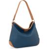 imageMontana West Medium Hobo Bags for Women Purses and Handbags Classic Top Handle Shoulder Satchel Bags with Detachable Strap2 Tone Blue