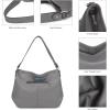 imageMontana West Medium Hobo Bags for Women Purses and Handbags Classic Top Handle Shoulder Satchel Bags with Detachable StrapSolid Gray