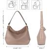 imageMontana West Medium Hobo Bags for Women Purses and Handbags Classic Top Handle Shoulder Satchel Bags with Detachable StrapSolid Khaki