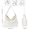 imageMontana West Medium Hobo Bags for Women Purses and Handbags Classic Top Handle Shoulder Satchel Bags with Detachable StrapSolid White