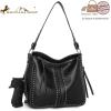 imageMontana West Purses For Women Black Crossbody Purse Shoulder Bag Leather Handbag Hobo Bags for Women