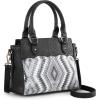 imageMontana West Sequined Aztec Mini Tote Bag Floral Tooled HandbagBlack