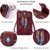 imageMontana West Small Crossbody Bags for Women Western Handbag with Cash SlotsFeather Style Red