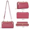 imageMontana West Small Crossbody Cell Phone Purse for Women RFID Blocking Cellphone WalletWallet Red