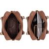 imageMontana West Small Top Handle Purse for Women Crossbody Satchel Handbag Barrel BagS Brown