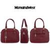 imageMontana West Small Top Handle Purse for Women Crossbody Satchel Handbag Barrel BagS Burgundy