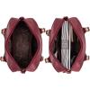 imageMontana West Small Top Handle Purse for Women Crossbody Satchel Handbag Barrel BagS Burgundy