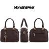 imageMontana West Small Top Handle Purse for Women Crossbody Satchel Handbag Barrel BagS Coffee