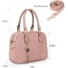imageMontana West Small Top Handle Purse for Women Crossbody Satchel Handbag Barrel BagS Pink