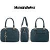imageMontana West Small Top Handle Purse for Women Crossbody Satchel Handbag Barrel BagSl Green