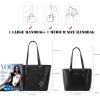 imageMontana West Tote Bag for Women Large Purse and Handbags Set Embossed Collection Purse 2Pcs Set2 Setblack