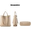 imageMontana West Tote Bag for Women Purses and Handbags Top Handle Satchel Bag Large Shoulder HandbagA Tan With Pouch