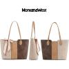 imageMontana West Tote Bags for Women Medium Top Handle Satchel PursesThree Chocolate