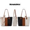 imageMontana West Tote Bags for Women Medium Top Handle Satchel PursesThree Chocolate B