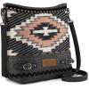imageMontana West Western Aztec Tote Bag for Women Country Cowgirl Top Handle Shoulder BagAztec Crossbodyblack