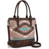 imageMontana West Western Aztec Tote Bag for Women Country Cowgirl Top Handle Shoulder BagAztec Totecoffee
