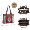 imageMontana West Western Purse and Handbag for Women Aztec Tapestry Tote Bag with Wallet TR145G816CF
