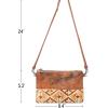 imageMontana West Western Purse for Women Crossbody Bag Wristlet Clutch PurseBrown Embossed Pattern
