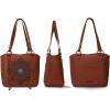 imageMontana West Western Tooling Tote Bag with Wallet Set for Women Vintage Studded Top Handle Shoulder HandbagFloral Brown