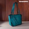 imageMontana West Western Tooling Tote Bag with Wallet Set for Women Vintage Studded Top Handle Shoulder HandbagVintag Turquoise