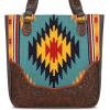 imageMontana West Western Tote Bag for Women Aztec Tapestry Tooled Collection Concealed Carry Oversized Handbag MW1175G8317CF