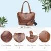 imageMontana West Western Tote Bag for Women Tooled Shoulder Bag Ladies Purses and HandbagsAtooling Brown