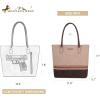 imageMontana West Woven Tote Bags for Women Purses and Handbags with Concealed Carry Back Zipper PocketCoffee Beige