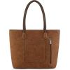 imageMontana West Woven Tote Bags for Women Purses and Handbags with Concealed Carry Back Zipper PocketCow Print Brown