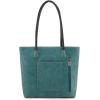 imageMontana West Woven Tote Bags for Women Purses and Handbags with Concealed Carry Back Zipper PocketDistressed Turquoise