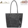 imageMontana West Woven Tote Bags for Women Purses and Handbags with Concealed Carry Back Zipper PocketWoven Black