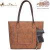 imageMontana West Woven Tote Bags for Women Purses and Handbags with Concealed Carry Back Zipper PocketWoven Brown