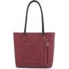 imageMontana West Woven Tote Bags for Women Purses and Handbags with Concealed Carry Back Zipper PocketWoven Burgundy