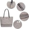imageMontana West Woven Tote Bags for Women Purses and Handbags with Concealed Carry Back Zipper PocketWoven Grey