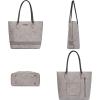 imageMontana West Woven Tote Bags for Women Purses and Handbags with Concealed Carry Back Zipper PocketWoven Grey