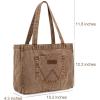 imageMontana West Wrangler Tote Bag for Women Large Denim Purses for Work TravelBrown