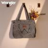 imageMontana West Wrangler Tote Bag for Women Large Denim Purses for Work TravelGrey