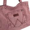 imageMontana West Wrangler Tote Bag for Women Large Denim Purses for Work TravelHot Pink